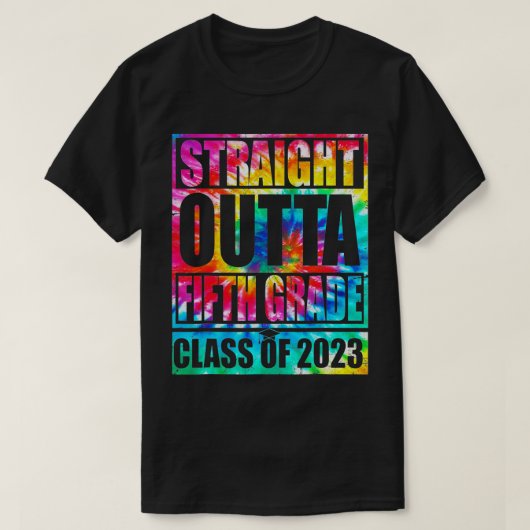 Rechtstreeks vijfde klas van 2023 t-shirt (Design voorkant)