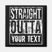 Rechtstreeks - voeg Jouw tekst  Aangepast toe Magneet (Voorkant)