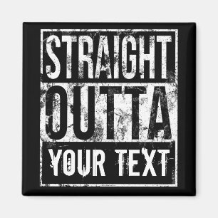 Rechtstreeks - voeg Jouw tekst  Aangepast toe Magneet