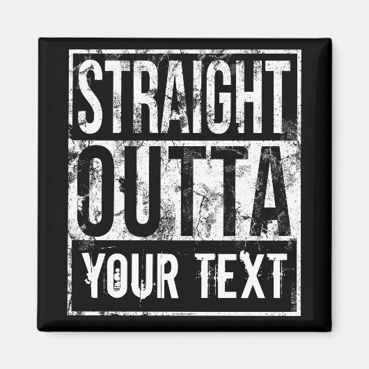 Rechtstreeks - voeg Jouw tekst  Aangepast toe Magneet (Voorkant)