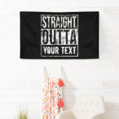 Rechtstreeks - voeg Jouw tekst  Aangepast toe Spandoek (Insitu)