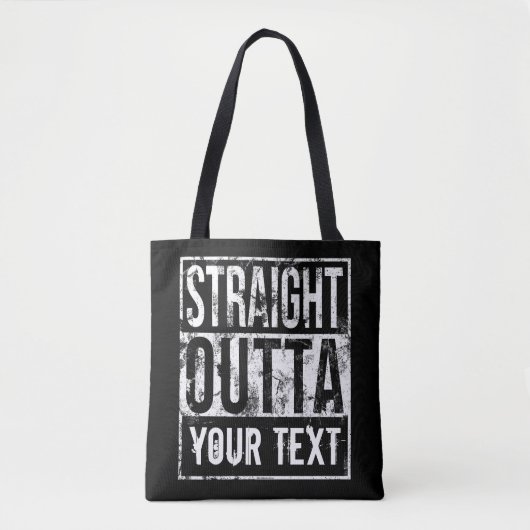 Rechtstreeks - voeg Jouw tekst  Aangepast toe Tote Bag (Voorkant)