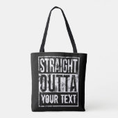 Rechtstreeks - voeg Jouw tekst  Aangepast toe Tote Bag (Achterkant)
