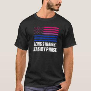Rechtstreeks zijn was mijn fase van biseksuele vla t-shirt