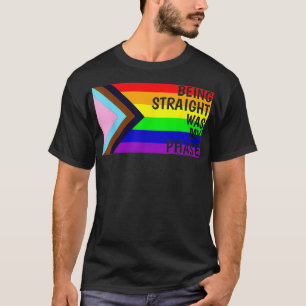 Rechtstreeks zijn was mijn Flag van het LGBTQ-shir T-shirt