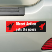 rechtstreekse actie brengt de goederen bumperstick bumpersticker (Op auto)
