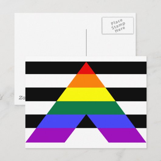 Rechtstreekse bondgenoten briefkaart (Voorkant / Achterkant)