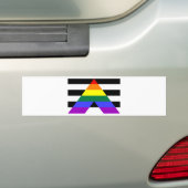 Rechtstreekse bondgenoten bumpersticker (Op auto)