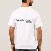 Rechtstreekse bouw t-shirt (Achterkant)
