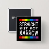 Rechtstreekse Button, maar niet pijlvormig - vierk Vierkante Button 5,1 Cm (Voorkant /achterkant)