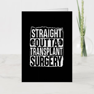 Rechtstreekse darmtransplantatie nieroperatie folie wenskaart