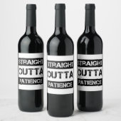 Rechtstreekse openta Patiëntenflair deeg Wijn Etiket (Flessen)