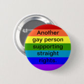 Rechtstreekse steun ronde button 5,7 cm (Voorkant /achterkant)