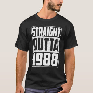 Rechtstreekse uitreis 1988 34e  Mannen op de geboo T-shirt