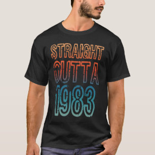 Rechtstreekse uitvoer 1983 t-shirt