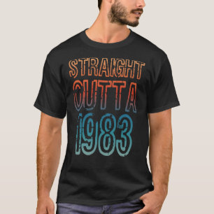 Rechtstreekse uitvoer 1983 t-shirt