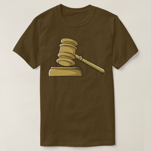 Rechtszaak Gavel Rechter T-shirt (Design voorkant)