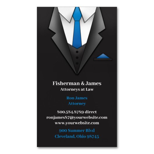 rechtszaak magnetisch visitekaartje (Voorkant Verticaal)