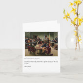 RECHTSZAAL SCHETSKUNSTENAAR VERJAARDAG KAART (Gele Bloem)