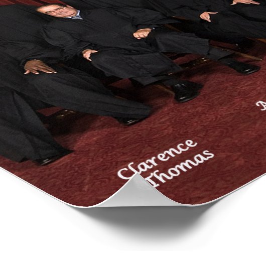 Rechtszaken van het Amerikaanse Hooggerechtshof Poster (Hoek)