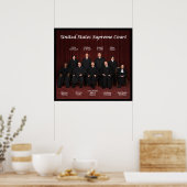 Rechtszaken van het Amerikaanse Hooggerechtshof Poster (Keuken)
