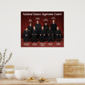 Rechtszaken van het Amerikaanse Hooggerechtshof Poster (Keuken)