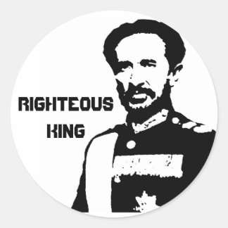 Rechtvaardige Koning Selassie I stickers