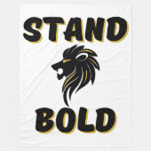 Rechtvaardige staan vet als leeuwen fleece deken (Voorkant)