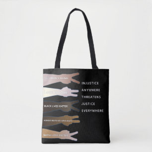 Rechtvaardigheid ergens bedreigt rechtvaardigheid tote bag