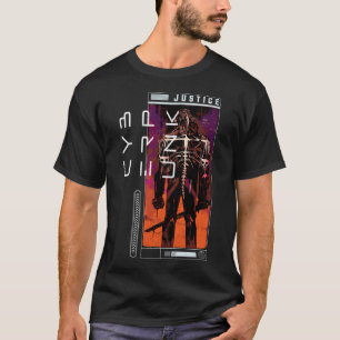 Rechtvaardigheid in Cyberpunk: Libra teken Balance T-shirt