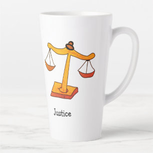 rechtvaardigheid latte mok