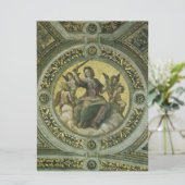 Rechtvaardigheid van Raphael Sanzio, Afstuderen va Kaart (Staand voorkant)