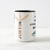 rechtvaardiging tweekleurige koffiemok (Center)