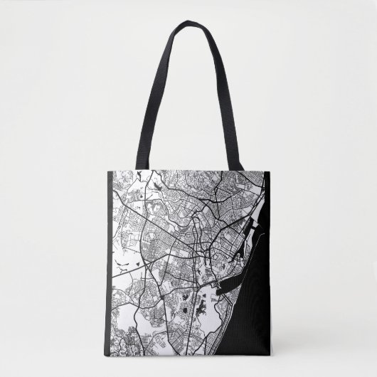 Recife Brazil City Map Tote Bag (Voorkant)