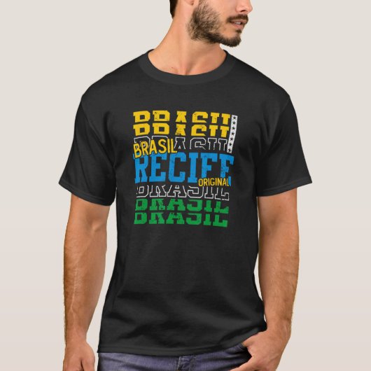 Recife Brazil Sport Souvenir T-shirt (Voorkant)