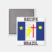 Recife Brazilië Magneet (Voorkant / Achterkant)
