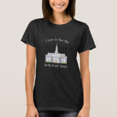 Recife Brazilië tempel I houdt van mijn tempelkleu T-shirt (Voorkant)