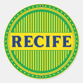 Recife City Pride Pride – Braziliaanse identiteit Ronde Sticker