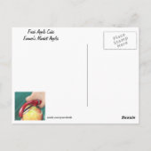 Recipe Apple Cake Recipe Briefkaart (Achterkant)