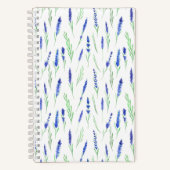 Recipe Book (14 x 21,6cm) - Lavender Pattern Notitieboek (Voorkant)