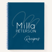 Recipe Book Blue Notitieboek (Voorkant)