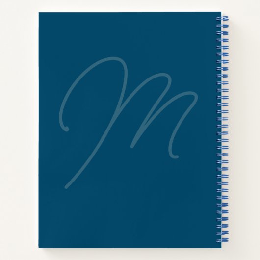 Recipe Book Blue Notitieboek (Achterkant)