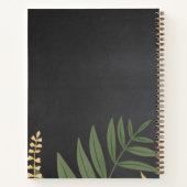 Recipe Book Elegant Chalkboard Greenery Notitieboek (Achterkant)