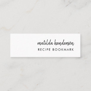 Recipe Book Favorite Recipiite Mini Bladwijzer Car Mini Visitekaartje