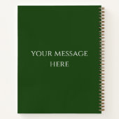 Recipe Book Snowman & Christmas Cookies Green Notitieboek (Achterkant)