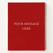 Recipe Book Snowman & Christmas Cookies Red Notitieboek (Achterkant)