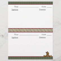 Recipe Book Stationery II