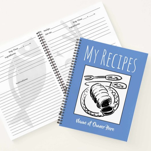 Recipe Book with Owner's Name Notitieboek