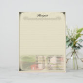 Recipe briefhoofd met meetconversie (Staand voorkant)