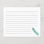 Recipe Card Eucalyptus Greenery Vrijgezellenfeest (Achterkant)